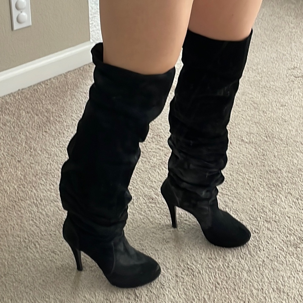 Mojo Moxy Suede Over The Knee Boot, Us Size 8.5 - image 1